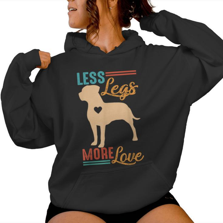 Tripod Dog Lover Dog Mom Dog Mama Less Legs More Loves Women Hoodie