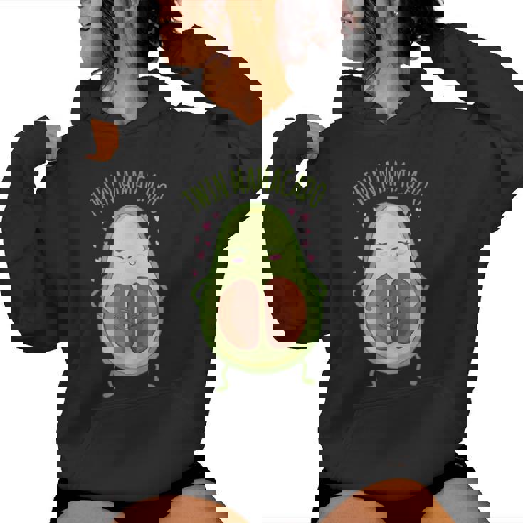 Twin Mamacado Avocat Grossesse Jumeaux Naissance Sweat à capuche femme