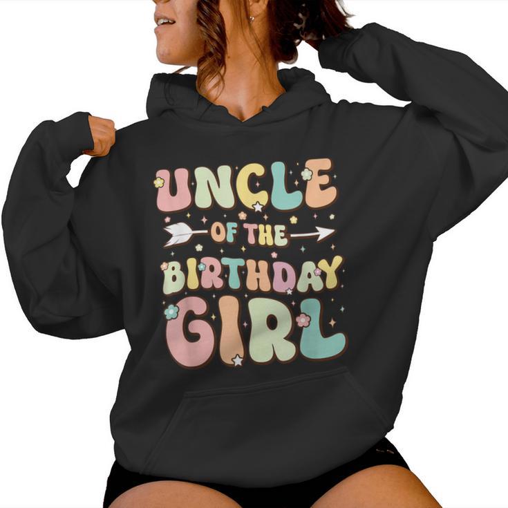 Uncle Of The Birthday Girl Matching Family Birthday Women Hoodie