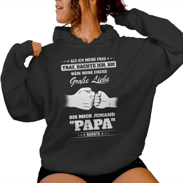 Vater Stolzer Papa Big Love Son Daughter Kapuzenpullover für Damen