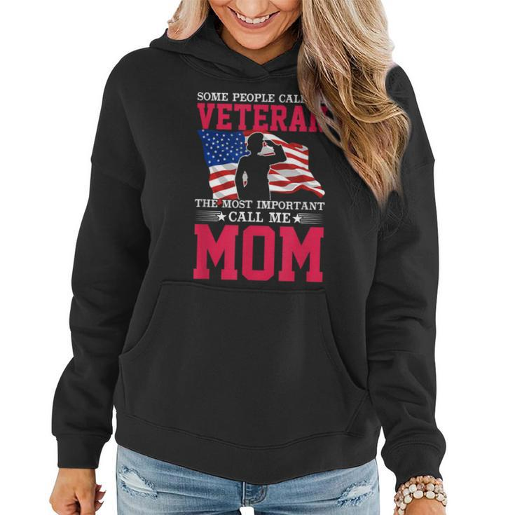 Veteran Mom Usa Veterans Day Us Army Veteran Mother's Day Women Hoodie