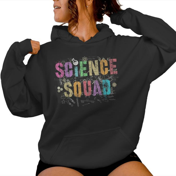 Vintage Science Squad Technology Dept Teacher Team Steam Women Hoodie
