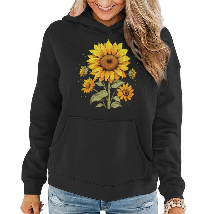 Vintage Sunflower Graphic Women Hoodie