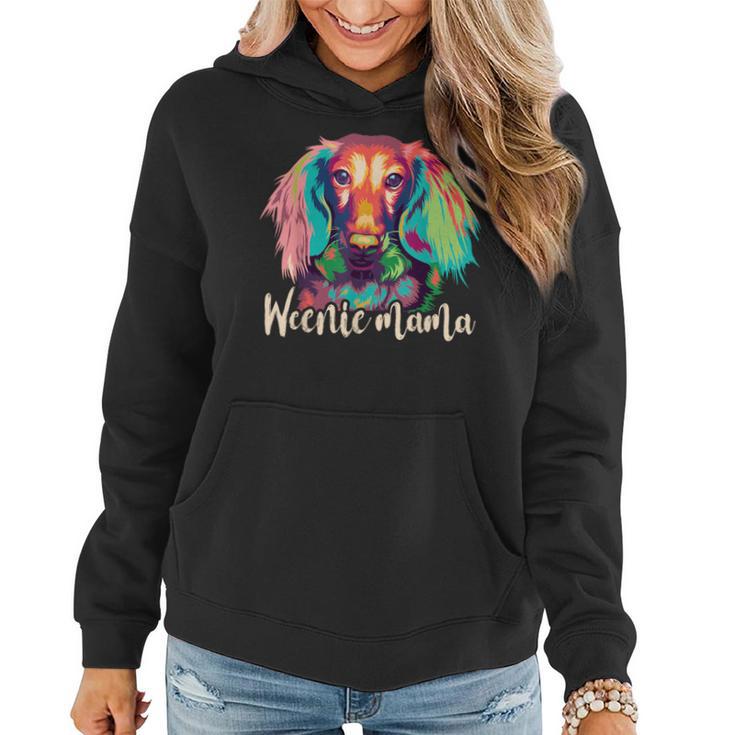 Weenie Mama Dachshund Mom Weiner Dog Lover Women Hoodie