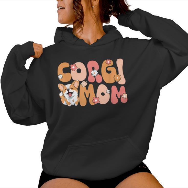 Welsh Corgi Pembroke Groovy World's Best Corgi Mom Women Hoodie