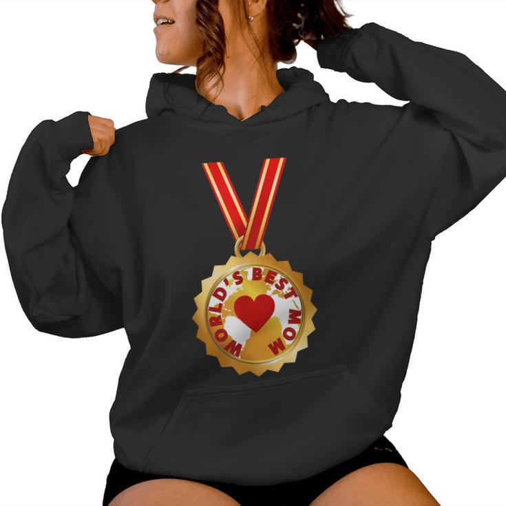 World's Best Mom Gold Medal Mother's Day Women Hoodie