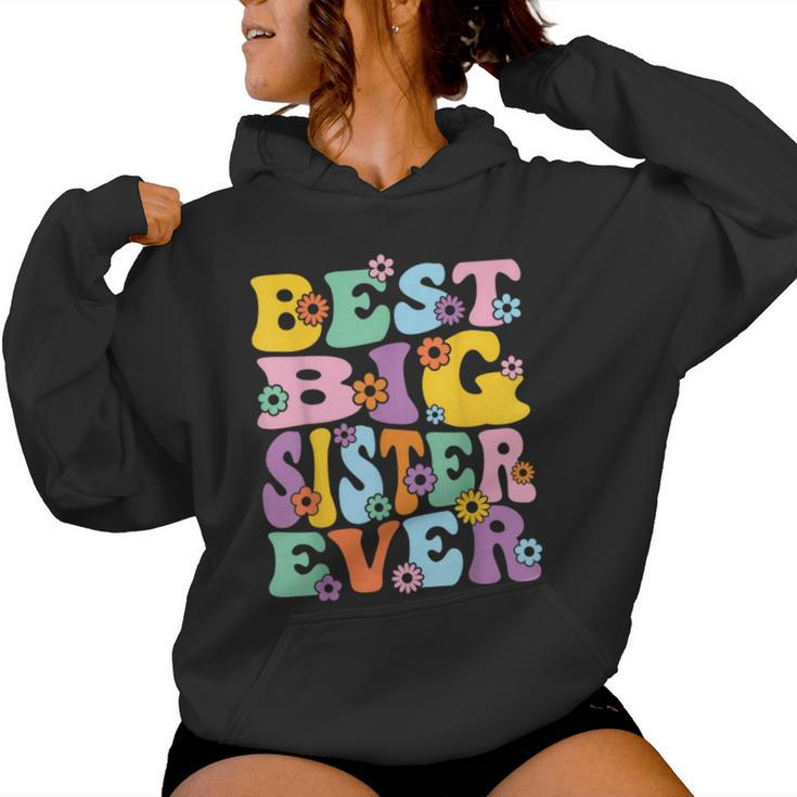 Youth Best Big Sister Ever Girl's Baby Announcement Idea Women Hoodie