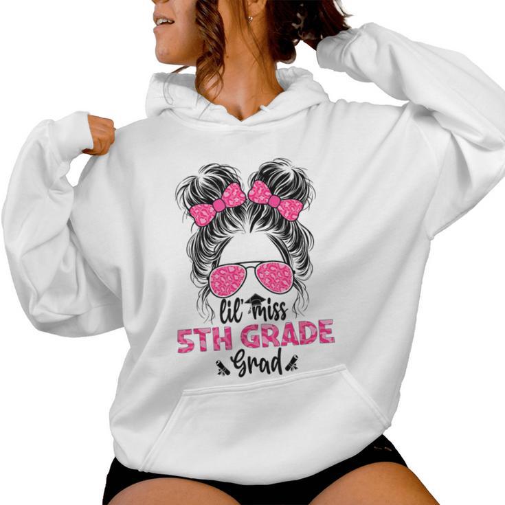 5Th Grade Graduation Little Miss 5Th Grade Grad 2024 Women Hoodie