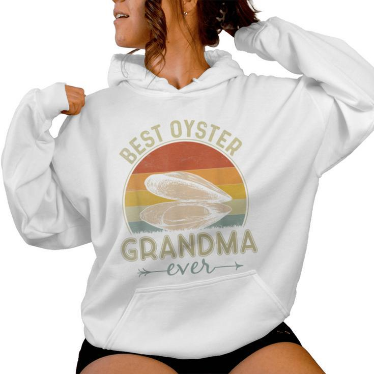 Best Oyster Grandma Ever Retro  Mother's Day Women Hoodie