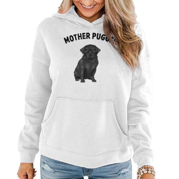 Black Pug Mother-Pugger Women Hoodie