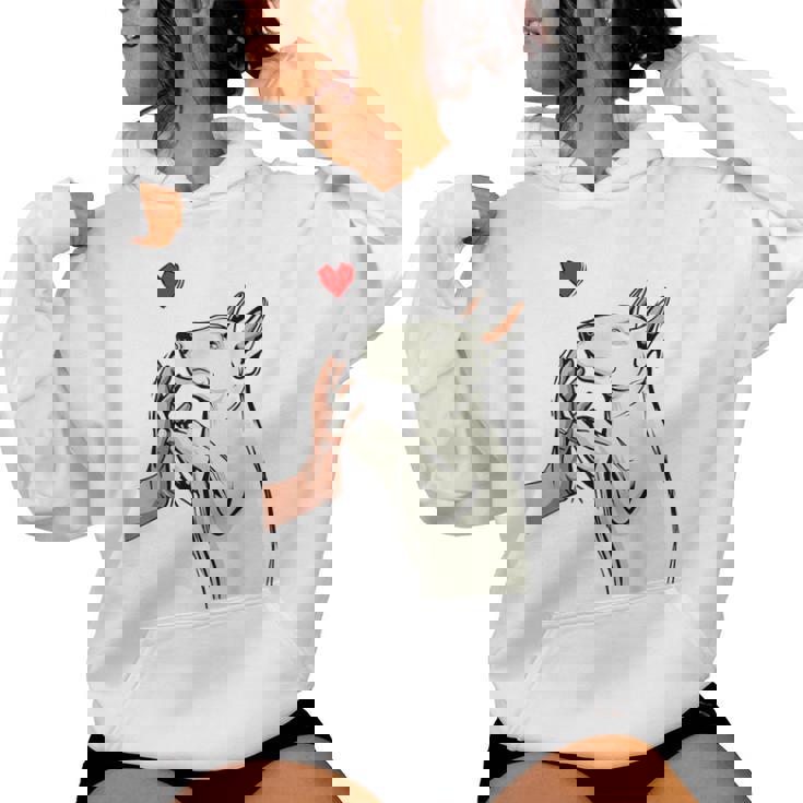 Bull Terrier Mom Bullterrier Dog Lover Owner Pour Sweat à capuche femme