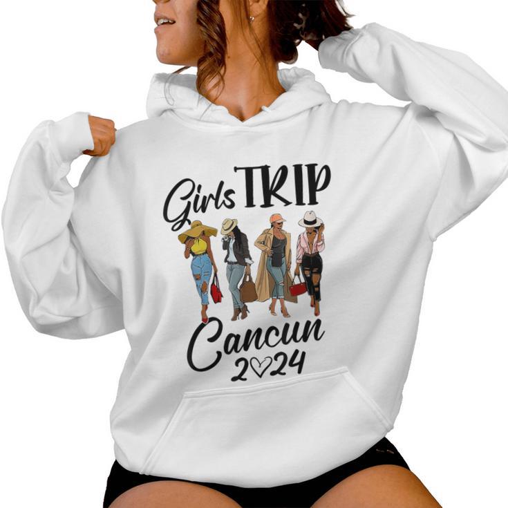 Cancun Girls Trip 2024 Birthday Squad Vacation Party Women Hoodie