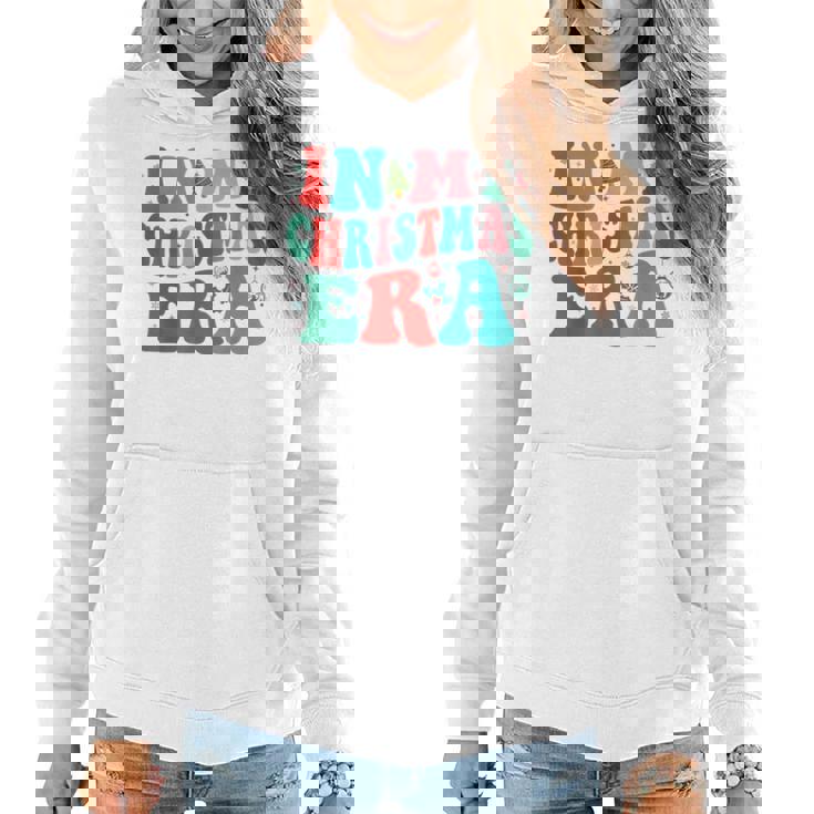 In My Christmas Era Cute Groovy Christmas Holiday Xmas Women Hoodie