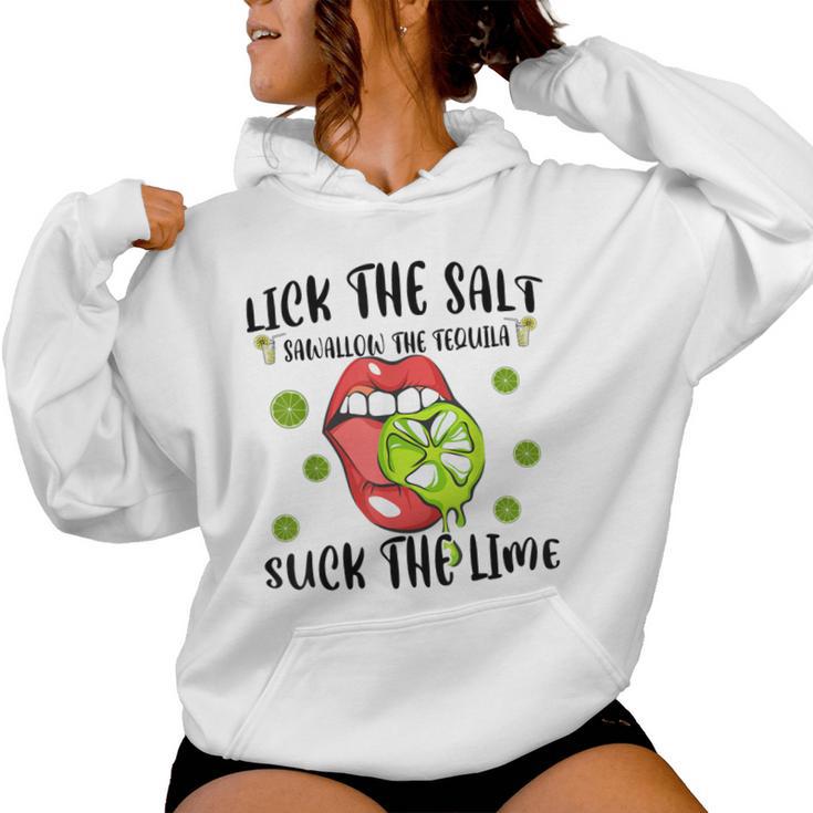 Cinco De Mayo I Lick Salt & Swallow Tequila Women Hoodie