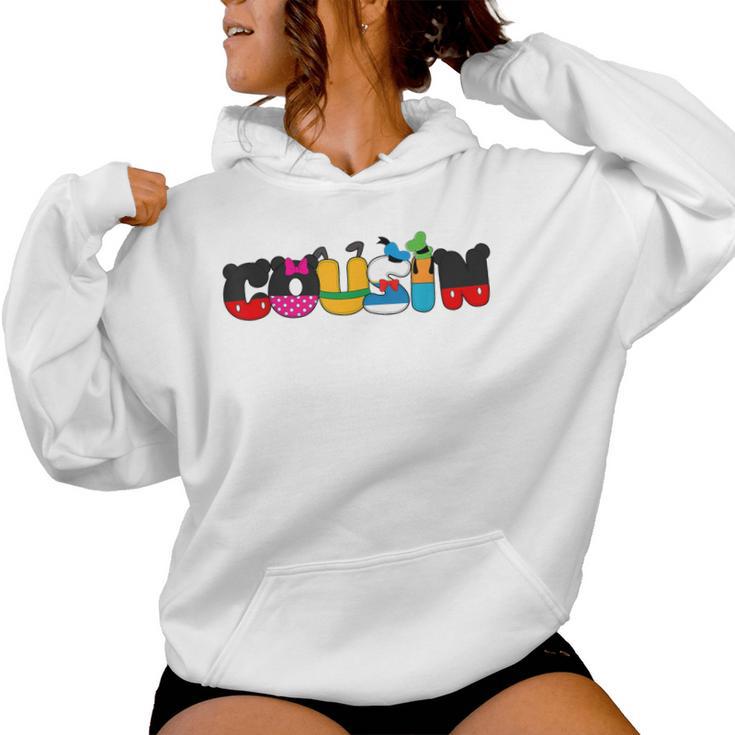 Cousin Of The Birthday Girl Mouse Family Matching Women Hoodie