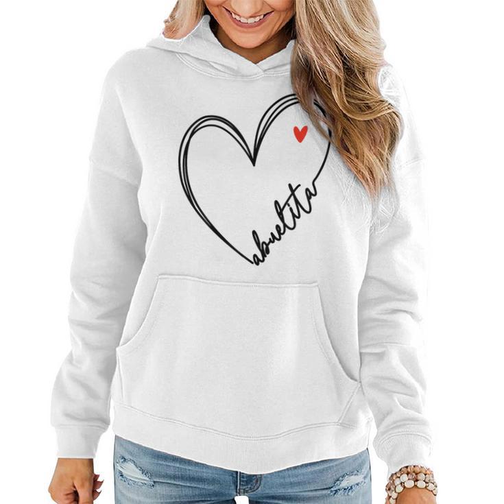 Cute Abuelita With Heart Girl Girls Mom Women Hoodie