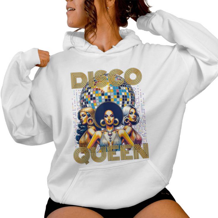 Disco Queen 70'S Retro Vintage Costume Disco Women Hoodie