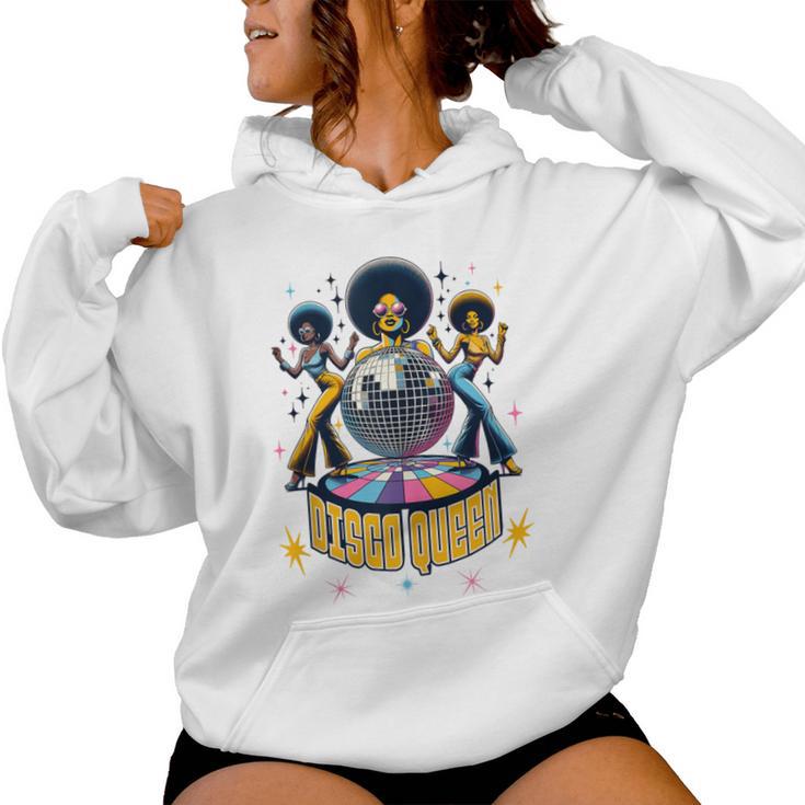 Disco Queen 70'S Retro Vintage Disco Women Hoodie