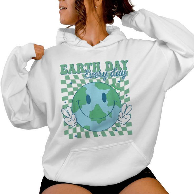Earth Day Everyday Teacher Mother Earth Planet Anniversary Women Hoodie