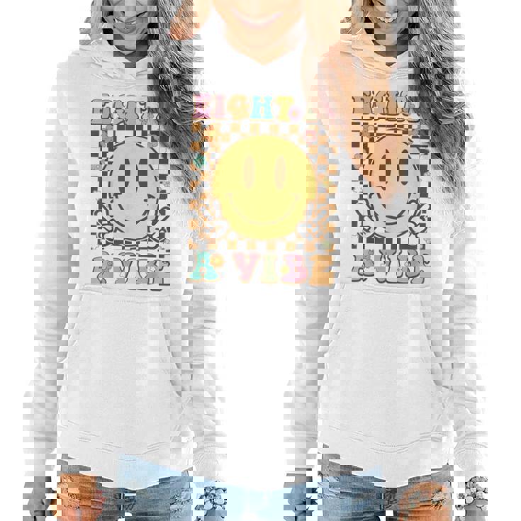 Eight Is A Vibe 8Th Birthday Groovy 8 Year Old Boys Girls Women Hoodie