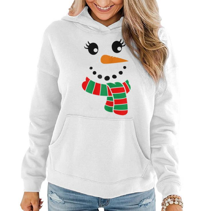 Eyelashes Christmas Outfit Snowman Face Costume Girls Womens Women Hoodie