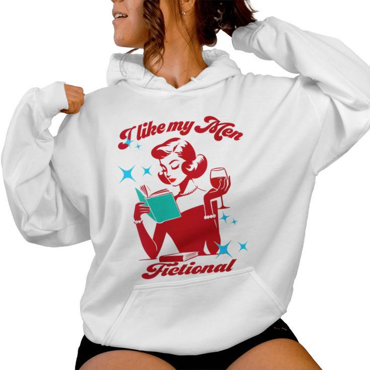 I Like My Fictional Saying Vintage Women Hoodie