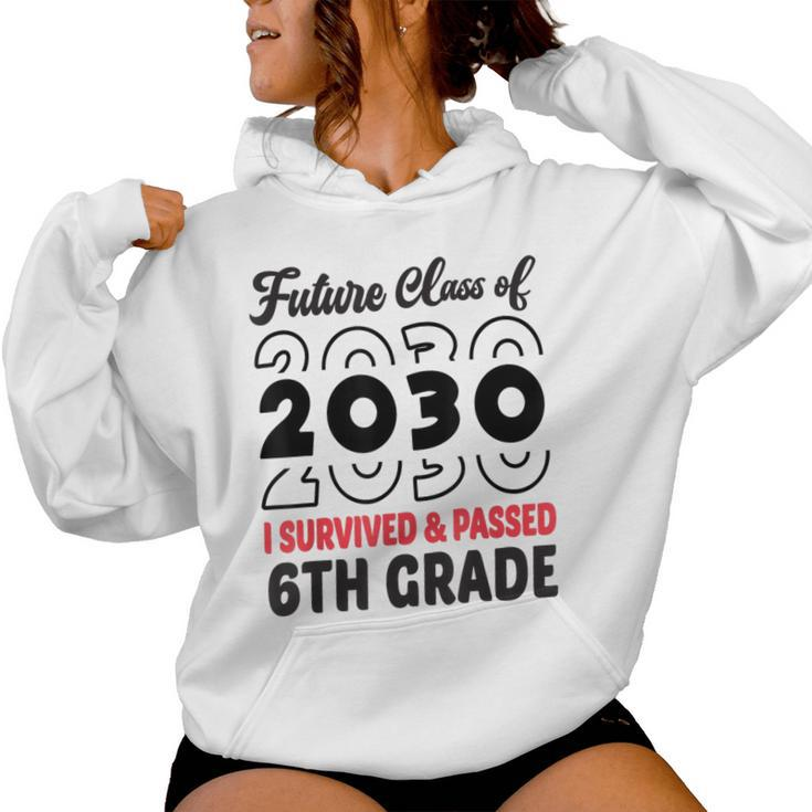 Graduation 2024 Future Class Of 2030 6Th Grade Women Hoodie