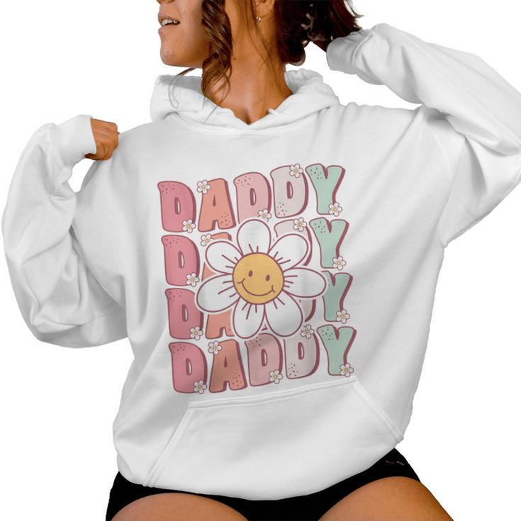 Groovy Daddy Matching Family Birthday Party Daisy Flower Women Hoodie