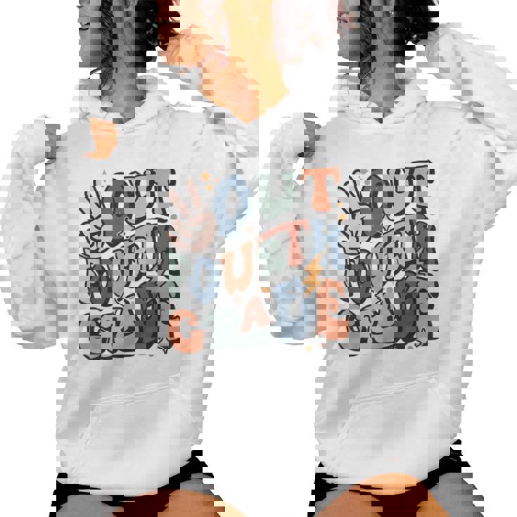Groovy Last Day Of School 4Th Grade Peace Out Fourth Grade Women Hoodie