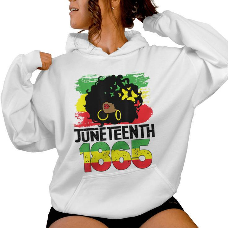 Junenth Is My Independence Day Black Freedom 1865 Women Hoodie