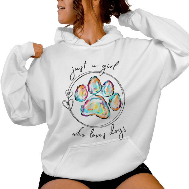 Just A Girl Who Loves Dogs Women Hoodie