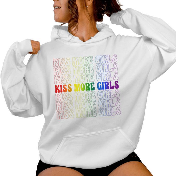 Kiss More Girls Gay Lesbian Pride Lgbt Lovers Feminist Women Hoodie