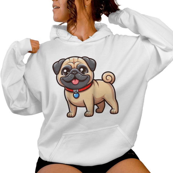 Lustiger Mops Hund Niedlicher Mops Mama Mops Papa Lustiger Mops Raglan Kapuzenpullover für Damen