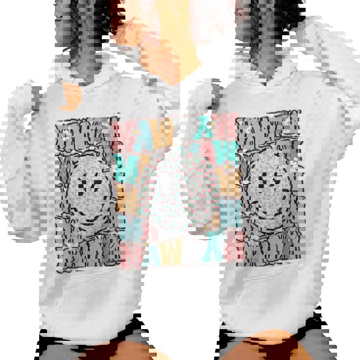 Mawmaw Leopard Groovy Smile Checkered Bolt Lightning Grandma