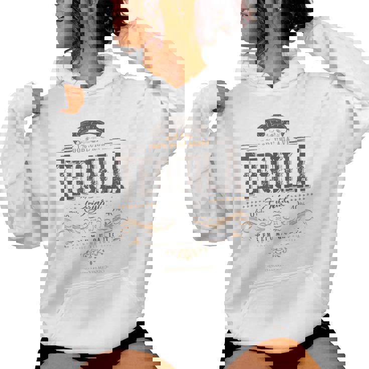 Mexican Tequila Cinco De Mayo Vintage Distressed Labell Women Hoodie
