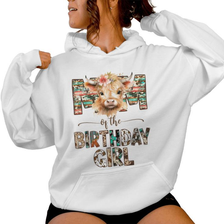 Mom And Dad Birthday Girl Cow Family Party Decorations Women Hoodie