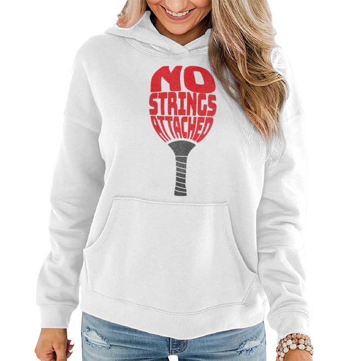 Pickleball No Strings Paddle Women Hoodie