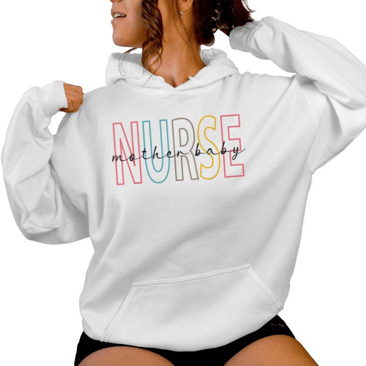 R4yv Mother Baby Nurse Vintage Postpartum Nursing Life Women Hoodie