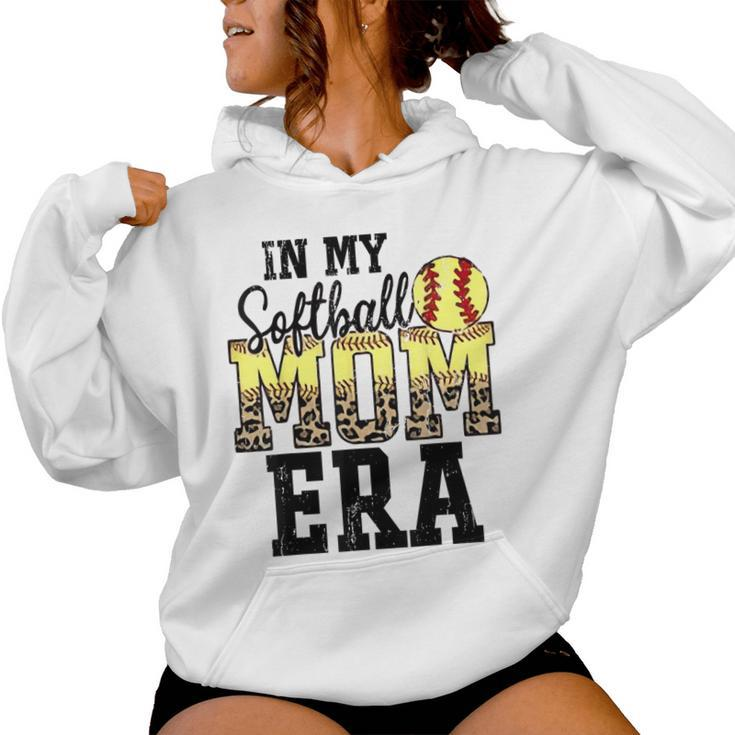 Retro In My Softball Mom Era Women Hoodie