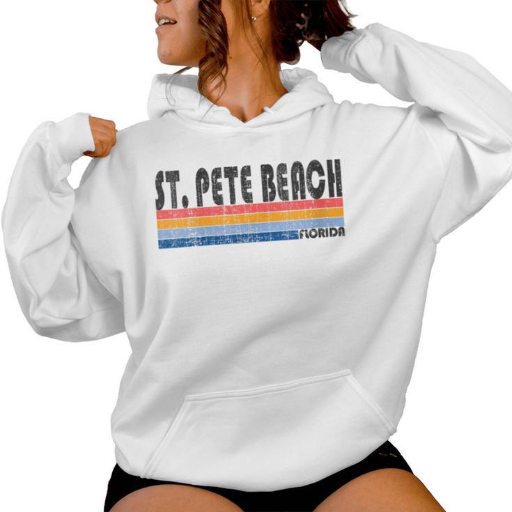 Show Your St Pete Beach Fl Hometown Pride With This Retro Women Hoodie