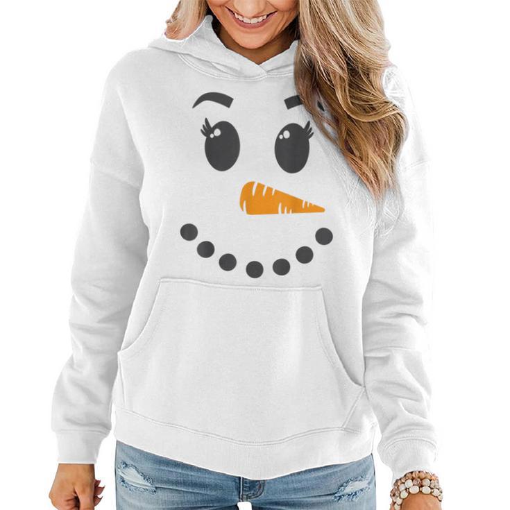 Snowoman Mrs Snowman Winter Holiday Matching Couples Family Women Hoodie