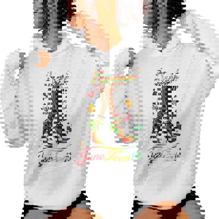 Stepping Into Junenth Like My Ancestors High Heel Women Women Hoodie