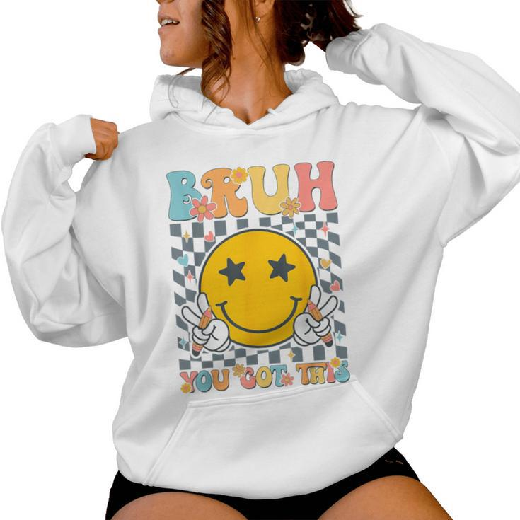 You Got This Testing Day Groovy Motivational Teacher Student Women Hoodie