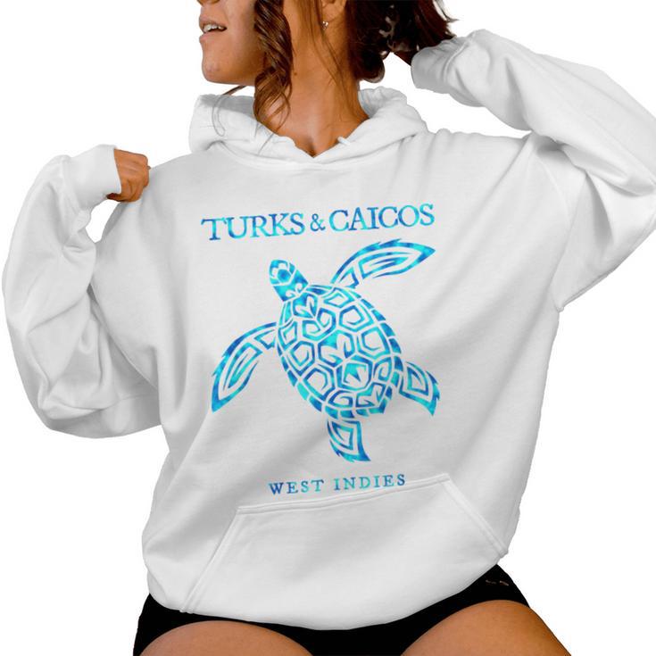 Turks And Caicos Islands Sea Turtle Boys Girls Souvenir Women Hoodie