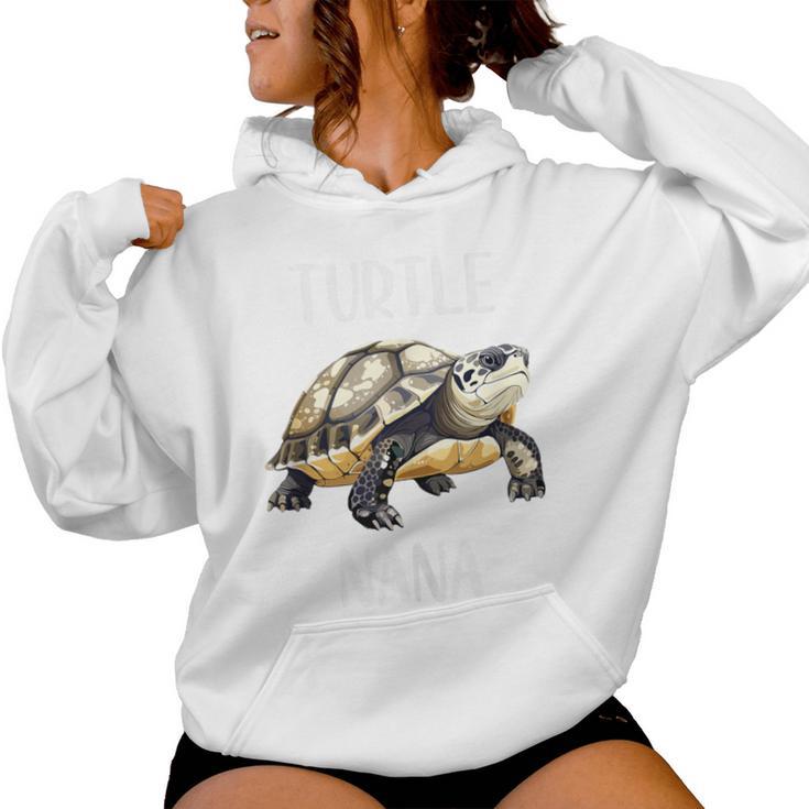 Turtle Nana Animals Lover Grandma Women Hoodie