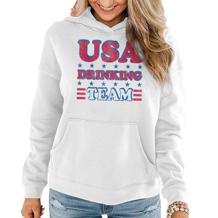 Usa Drinking Team 4Th Of July Independence Day Drunk Women Hoodie