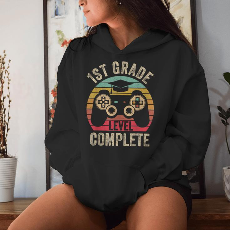 1St Grade Level Complete Graduation Class 2024 Boys Gamer Women Hoodie Gifts for Her