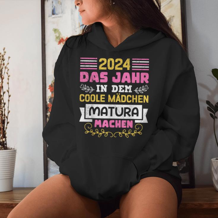 2024 Das Jahr In Dem Coole Mädchen Matura Machen Maturantin Kapuzenpullover für Damen Geschenke für Sie