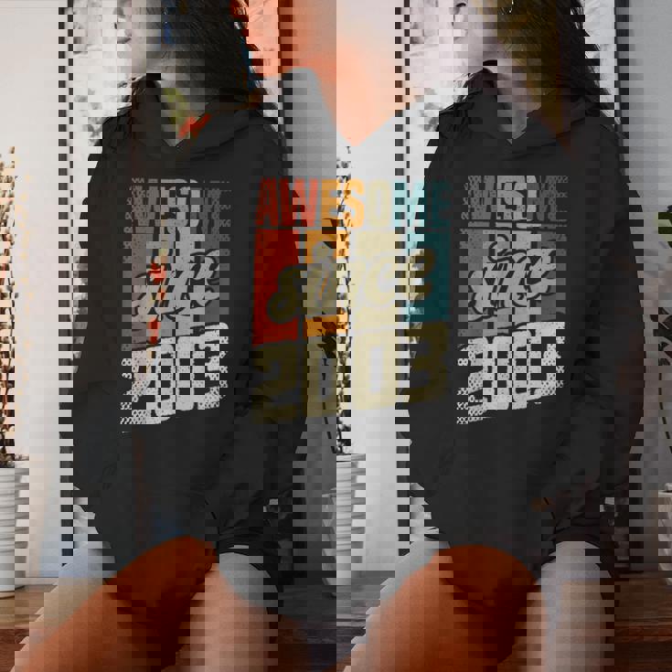 21St Birthday Man Woman 21 Years 2003 Decorative Women Hoodie Gifts for Her