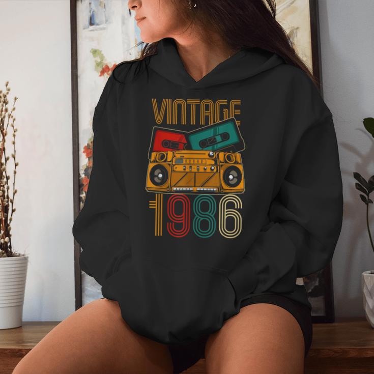 36 Cumpleaños Hombre 36 Añosintage 1986 Sudadera con capucha para mujer Regalos para ella